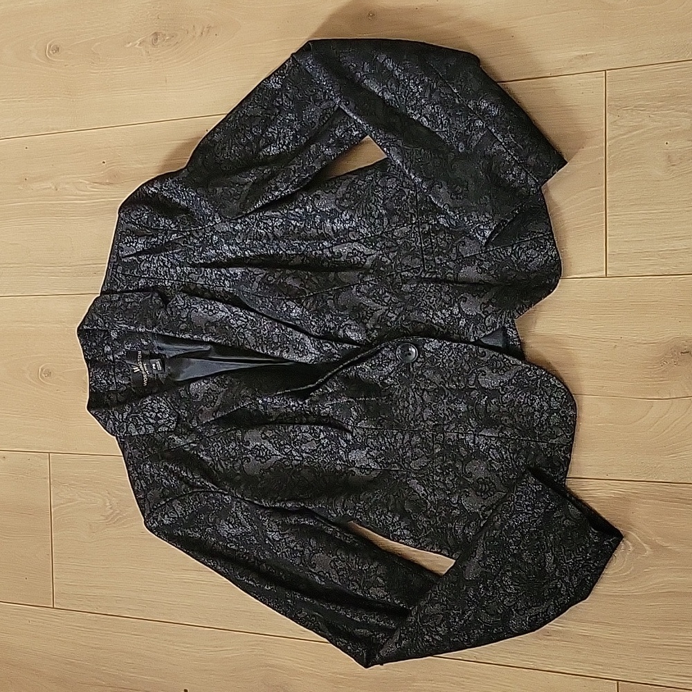 Worthington petite black button  dress coat - Picture 4 of 4